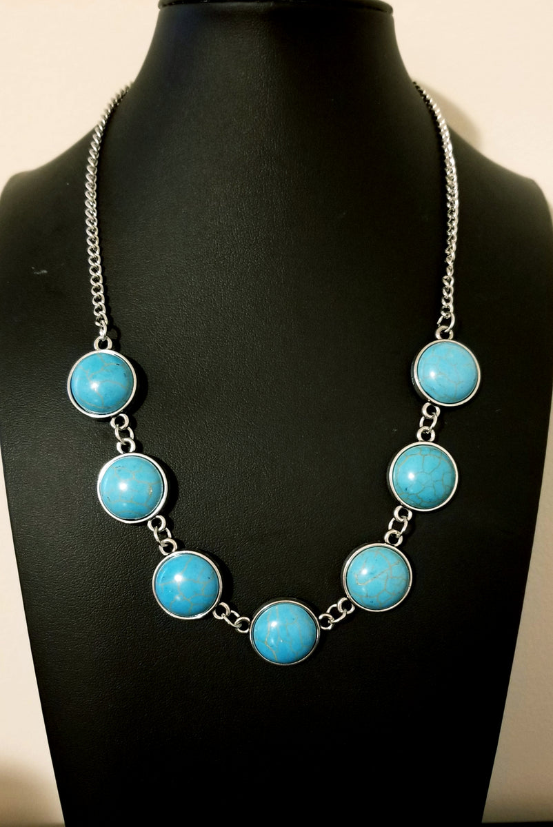 Paparazzi adobe attitude blue necklace Clearance