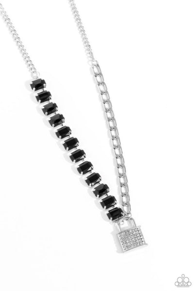 Paparazzi Lock and Roll- Black Necklace