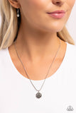 Paparazzi Bump, Set, Shimmer! - White Volleyball Necklace