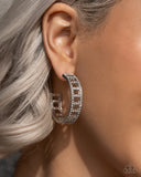 Paparazzi Bridging Brilliance - White Earrings