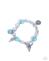 Paparazzi Western Welcome - Blue Bracelet