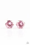 Paparazzi Greatest Treasure - Pink Studs Earrings