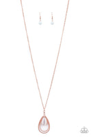 Paparazzi Teardrop Tranquility - Copper Necklace