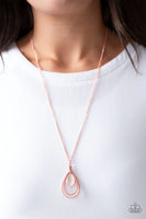 Paparazzi Teardrop Tranquility - Copper Necklace