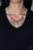 Paparazzi Endless Eclipse - Red Necklace