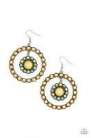 Paparazzi Saguaro Sanctuary - Yellow Earrings