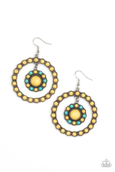 Paparazzi Saguaro Sanctuary - Yellow Earrings