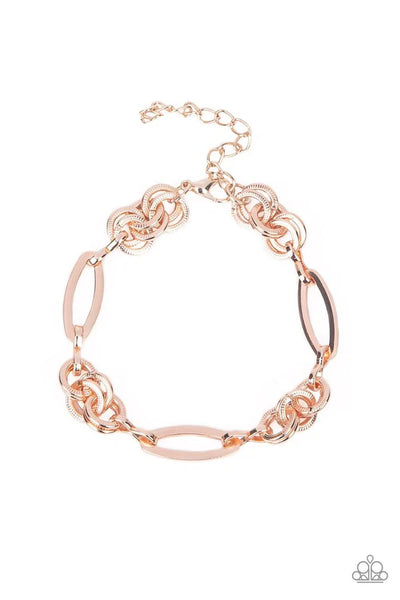 Paparazzi Chic Charmer - Rose Gold Bracelet