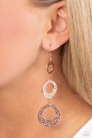 Paparazzi High Society Stunner- Copper Earrings