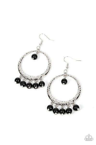 Paparazzi Luscious Luxury - Black Earrings