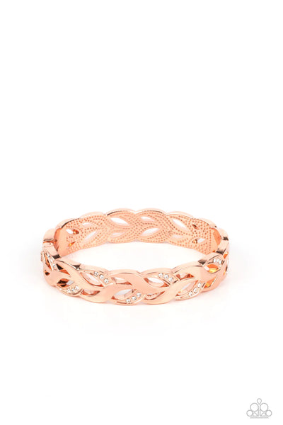 Paparazzi Editor-in-LEAF - Copper Hinge Bracelet