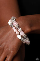 Paparazzi Who ROSE There? - Pink Pearls Bracelet