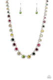 Paparazzi MAY LOP Kaleidoscope Charm- Multi Rhinestones Necklace