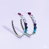 Paparazzi JUNE LOP Hypnotic Heart Attack- Multi Heart Hoops