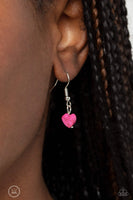 Paparazzi Wild at Heart - Pink Hearts Chocker Necklace