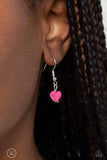 Paparazzi Wild at Heart - Pink Hearts Chocker Necklace