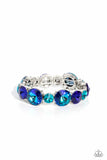 Paparazzi AUG LOP Refreshing Radiance- Blue Gems Bracelet