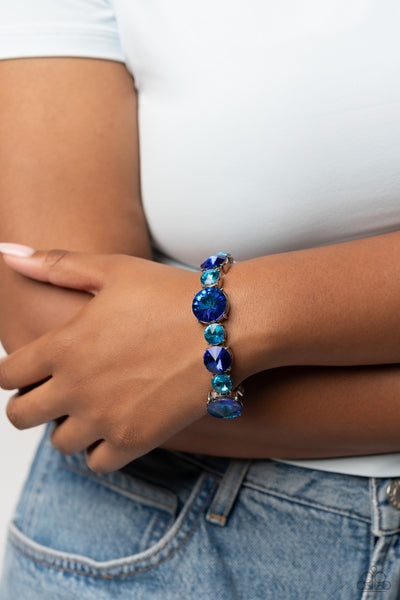 Paparazzi Accessories: Galactic Grunge - Blue Bracelet