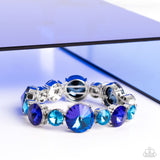 Paparazzi AUG LOP Refreshing Radiance- Blue Gems Bracelet