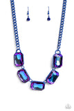 Paparazzi JUNE LOP Emerald City Couture- Blue Necklace