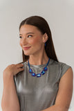 Paparazzi JUNE LOP Emerald City Couture- Blue Necklace
