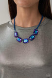 Paparazzi JUNE LOP Emerald City Couture- Blue Necklace