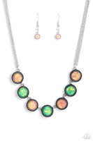 Paparazzi Looking for DOUBLE - Pink Shimmer Opalescent Necklace