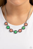 Paparazzi Looking for DOUBLE - Pink Shimmer Opalescent Necklace