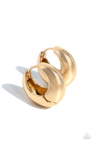 Paparazzi Boss BEVEL - Gold Earrings