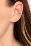 Paparazzi Catwalk Curves - Silver Ear cuff Earrings