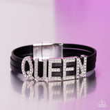 Paparazzi DEC 23 LOP Queen of My Life- Black Bracelet