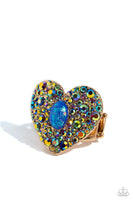 Paparazzi DEC LOP Bejeweled Beau- Heart Ring