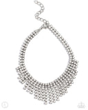 Paparazzi LOP APR 24 Curtain Confidence- White Anklet