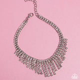 Paparazzi LOP APR 24 Curtain Confidence- White Anklet