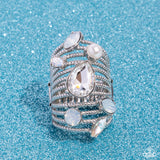 Paparazzi LOP APR 24 Treasure Tapestry- White Ring