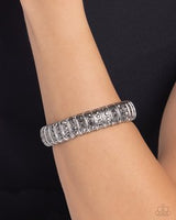 Paparazzi Manufactured Magnificence- Silver Bracelet