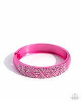 Paparazzi Carefree Coquette- Pink Bracelet