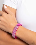 Paparazzi Carefree Coquette- Pink Bracelet