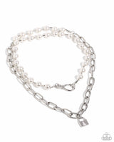 Paparazzi AUG LOP '24 Infinite Industry Pearl Lock Necklace