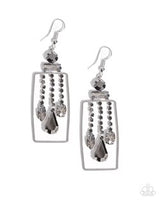 Paparazzi Framed Feature- Silver Earrings