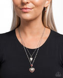 Paparazzi Abstract Affection- Red Necklace