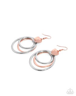 Paparazzi Suddenly I See- Copper Earrings