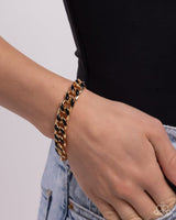 Paparazzi Painted Prelude - Gold Bracelet