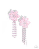 Paparazzi Lotus Length- Pink Earrings