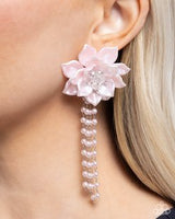 Paparazzi Lotus Length- Pink Earrings