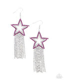 Paparazzin Sunset Superstar - Pink Earrings