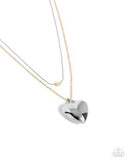 Paparazzi Halting Hearts- Multi Heart Necklace