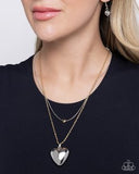 Paparazzi Halting Hearts- Multi Heart Necklace