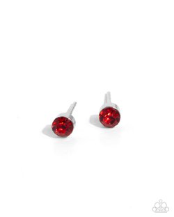 Paparazzi Logical Light- Red Earrings