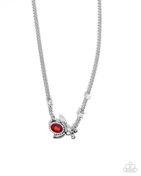 Paparazzi Bedazzled Beetle- Red Bee Necklace